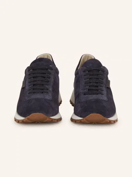 Brunello Cucinelli Sneakersy blau beżowe