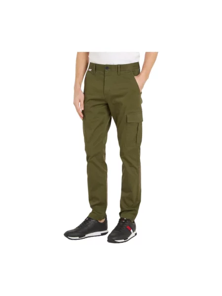 Spodnie cargo Tommy Hilfiger zielone