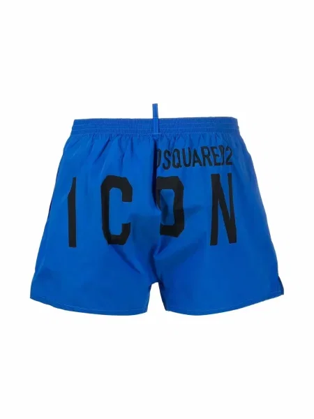 Spodní díl plavek Dsquared2 s potiskem modrý