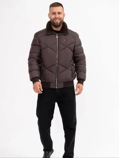 Пуховик D&V couture коричневий
