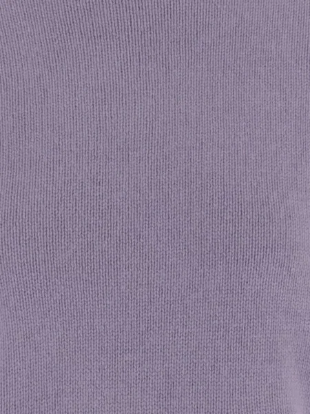 Lung pulover Allude cu decolteu rotund violet