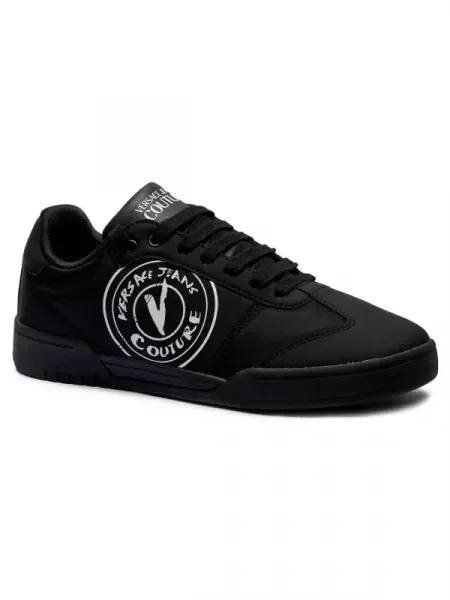 Versace Jeans Couture Sneakers Fondo Brooklyn Dis cu adaos de piele negru