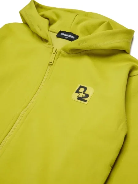 Bluza z kapturem dziecięca Dsquared2 zielona
