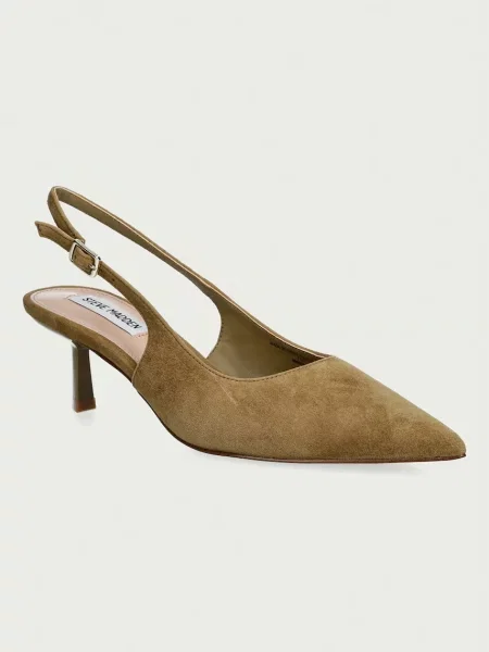 Steve Madden pantofi cu stiletto din piele întoarsă Korra verde