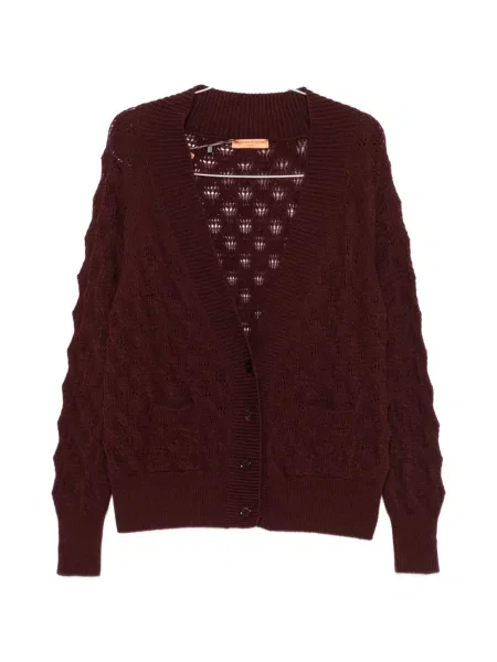 Cardigan Ermanno Scervino tricotate roșu