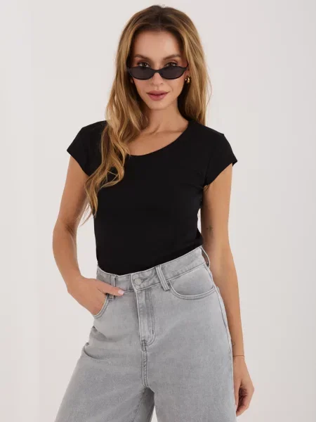 Gulerat tricou Rue Paris negru