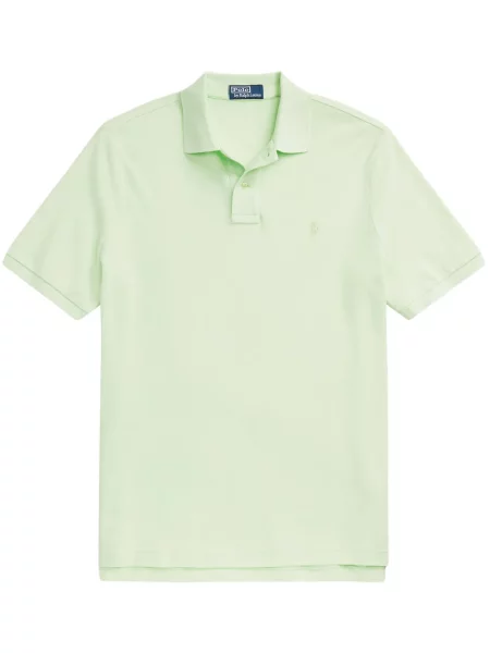 Αρκουδάκι polo Polo Ralph Lauren υφαίνω διαγωνίως με σχέδιο μπλε