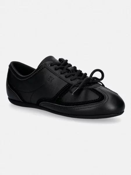 Δερμάτινα sneakers HUGO Mystie μαύρο