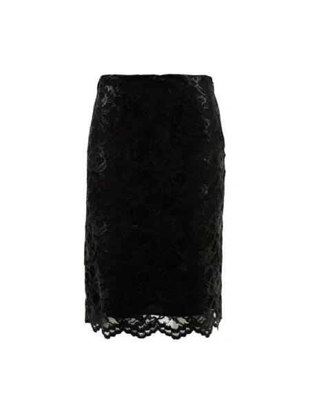 Midi spódnica midi Aspesi koronkowa czarna