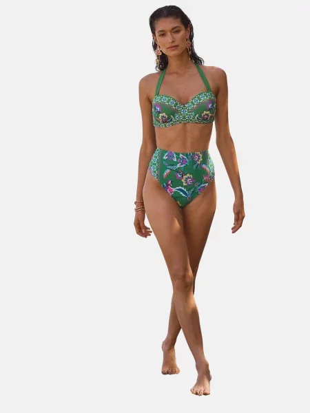 Love & roses Sutien costum de baie gențiană / galben miere / verde / lila albastru