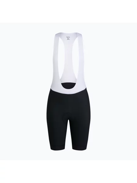 Pantaloni scurți de ciclism pentru femei Rapha Core Bib Shorts black/white alb