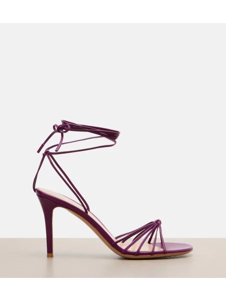 Sandale Gianvito Rossi din piele violet