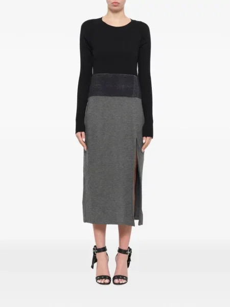 Rochie midi Neil Barrett negru