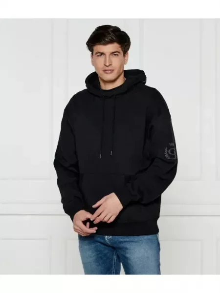 GUESS Pulóver CHENILLE | Oversize fit fekete