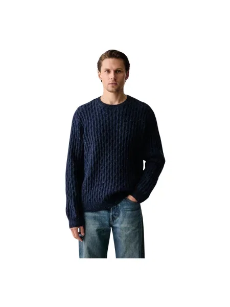 Sweter z czystej bawełny o kroju regular fit Levi's niebieski