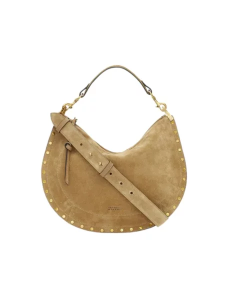 Torebka skórzana Isabel Marant skórzana bez fiszbin brązowa