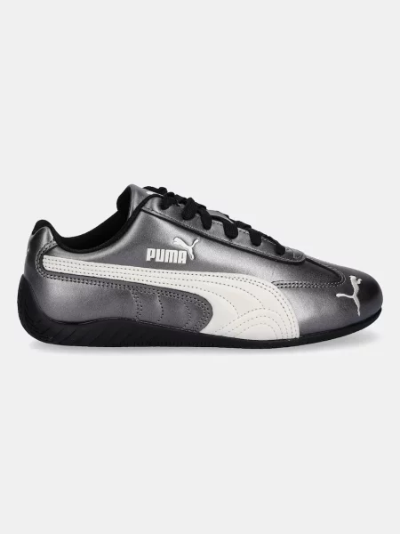 Usnjene superge Puma Speedcat srebrna