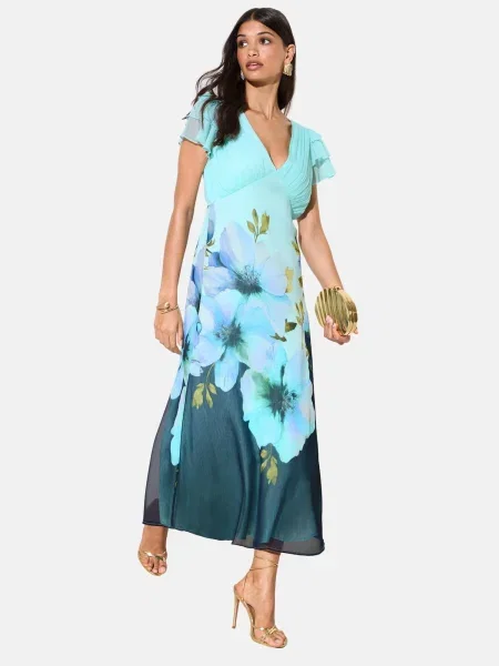 Friends Like These Rochie aqua / cyan / verde deschis / mov deschis albastru