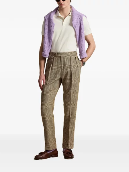 Șosete Polo Ralph Lauren cu model herringbone cu broderie plasă albastru