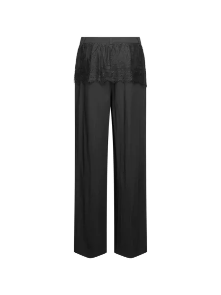 Pantaloni Karl Lagerfeld Jeans din dantelă negru