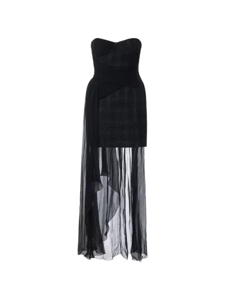 Rochie mini Elisabetta Franchi din tweed negru