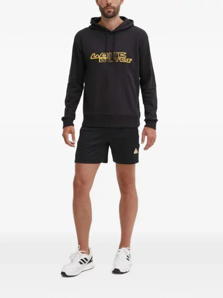 Csíkos tornaterem rövidnadrág Adidas nyomtatás kék