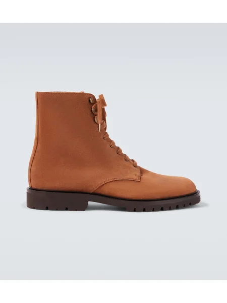Botine Brunello Cucinelli din piele de căprioară maro