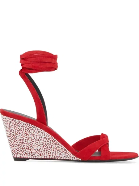 Sandale Giuseppe Zanotti de cristal roșu