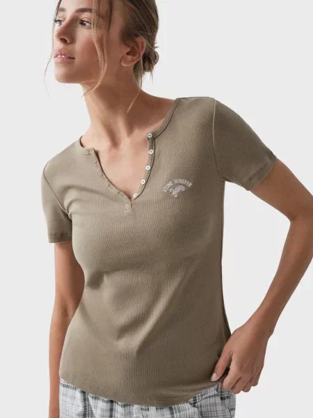Футболка Women'secret оливкова