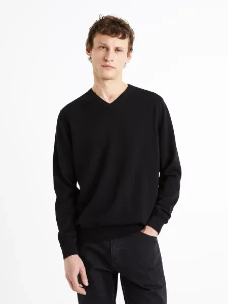 Пуловер Celio черно