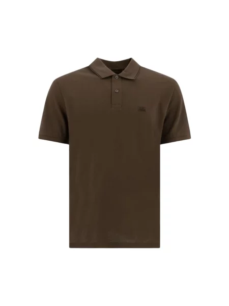 Koszulka polo C.p. Company ze stretchu zielona