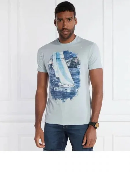 Vilebrequin Tricou portisol albastru