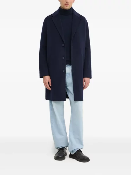 Vlněný kabát From Future modrý