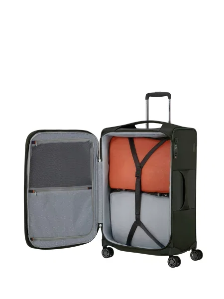 Переработанный чемодан Samsonite хаки