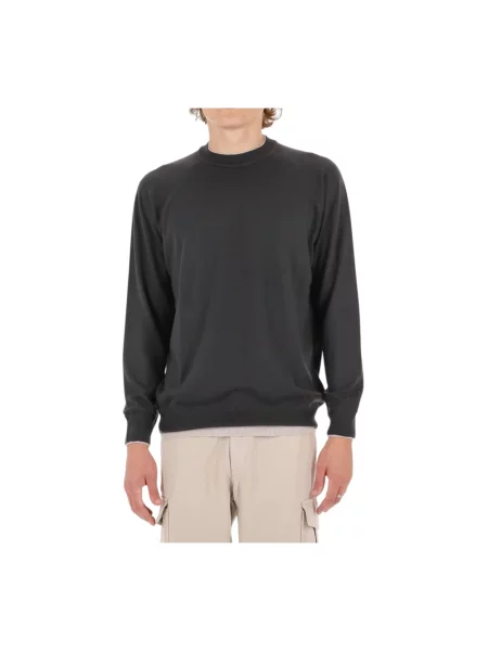 Sweter Eleventy wełniany szary