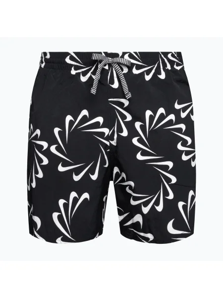 Olcsóbban. Férfi Nike Swoosh Line 5" Volley rövidnadrág Méret: L fekete