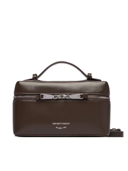 Kabelka Emporio Armani hnědá