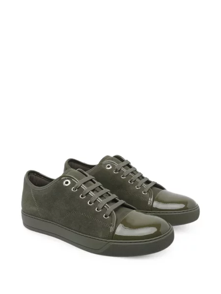 Sneakerși Lanvin din piele de căprioară verde