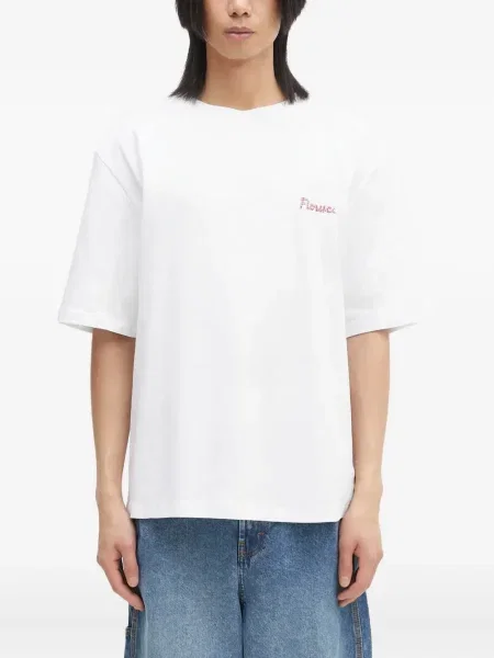 Tricou Fiorucci scurt alb