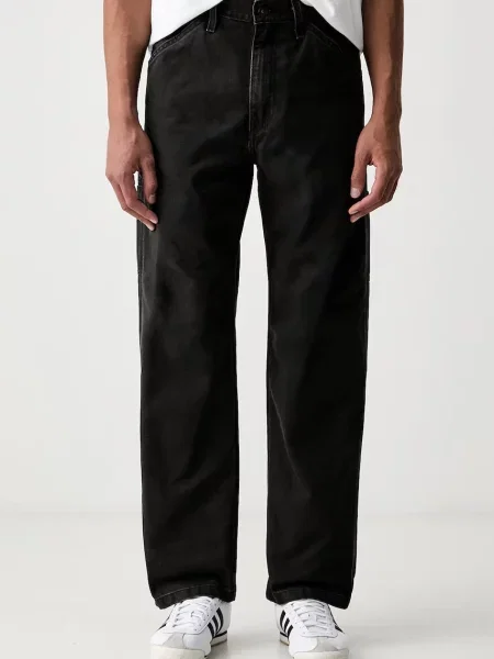 Levi's blugi straight pentru bărbați LOOSE STRT CARPENTER x WORKWEAR negru