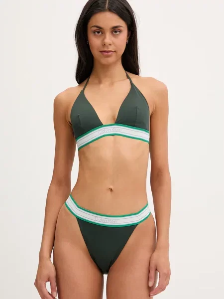 Calvin Klein brazílske plavkové nohavičky dámske zelená