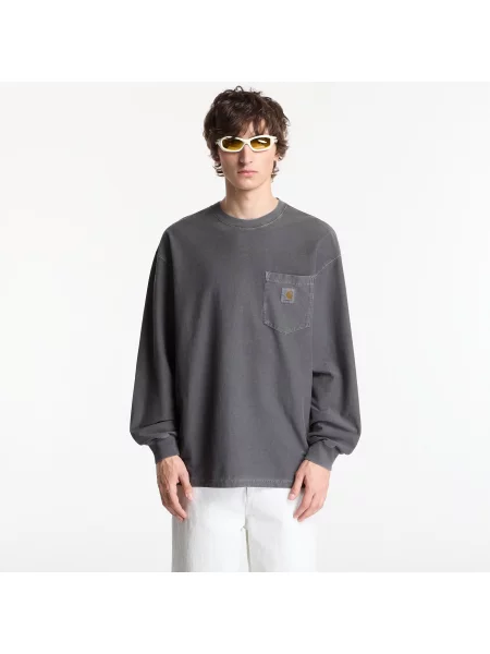 Тениска Carhartt WIP L/S Loose Pocket T-Shirt UNISEX Black Garment Dyed S черно