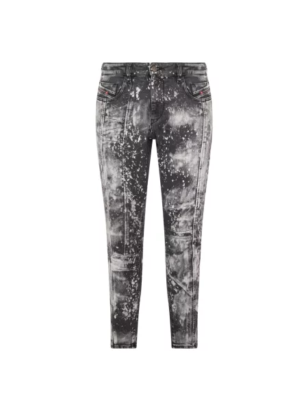 Skinny jeansy skinny Diesel szare