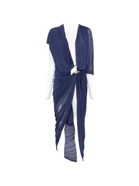 Rochie maxi Christopher Esber drapată albastru