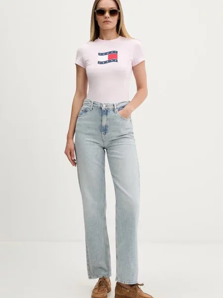 Tommy Jeans Kavbojke LAYLA moder denim modra