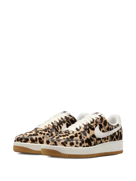 Sneakerși Nike Air Force 1 cu imagine cu model leopard maro