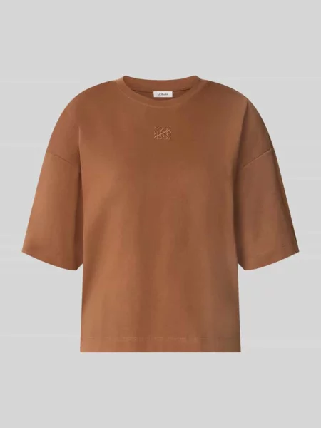 Oversized T-shirt z czystej S.oliver Red Label