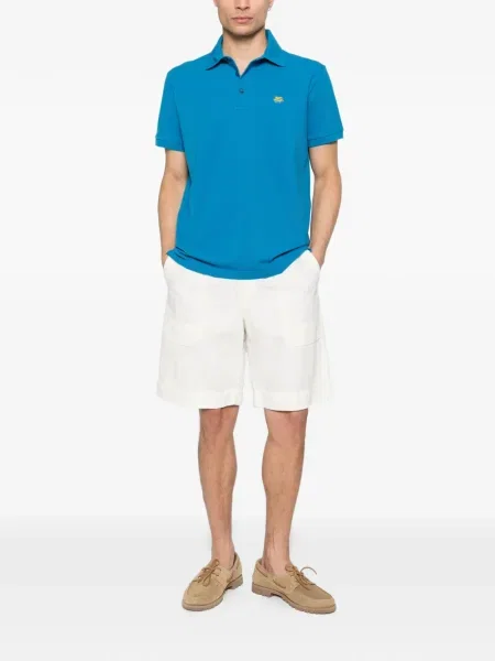 Polo Etro cu broderie albastru