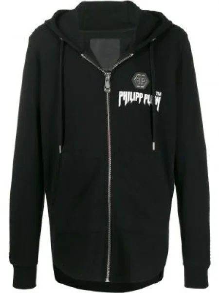 Majica s kapuljačom Philipp Plein crna