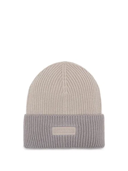 Șapcă Calvin Klein Patch Wool Chunky Hat Grey Universal gri